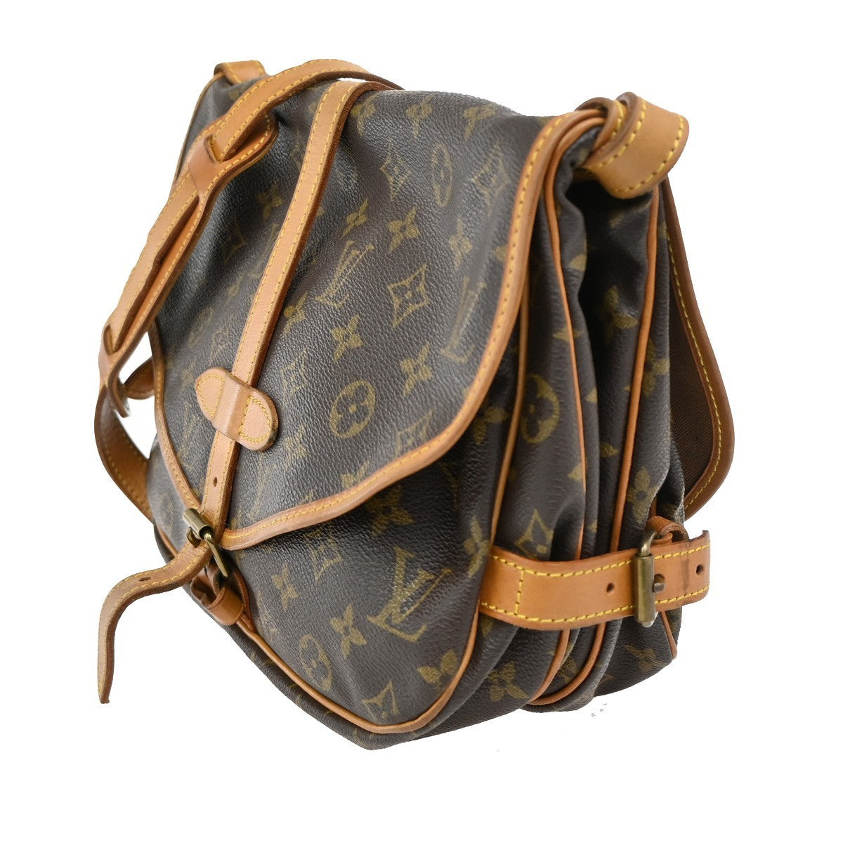 Louis Vuitton Saumur Handbag Monogram Canvas