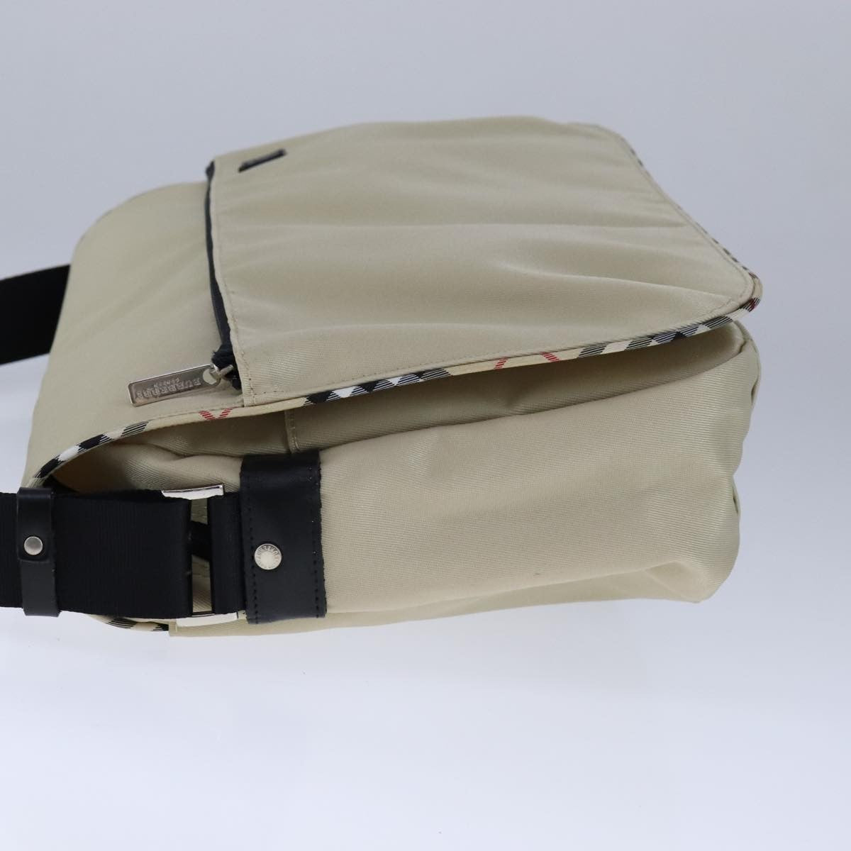 Burberry Vintage Crossbody Bag House Check Coated Canvas