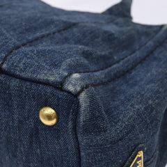 Prada Canapa Convertible Tote Denim