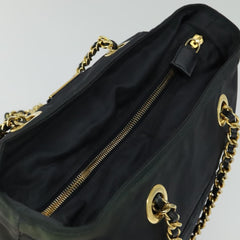 Prada Chain Shoulder Bag Quilted Tessuto