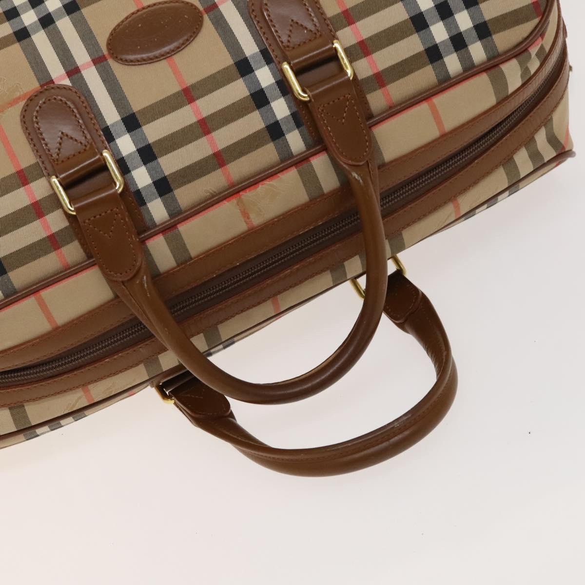 Burberry Vintage Duffle Bag Horseferry Check Canvas