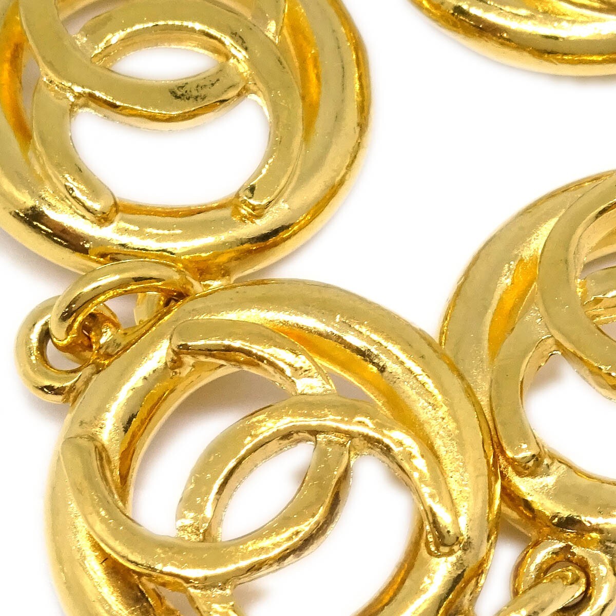 Chanel CC Cutout Round Bracelet Metal