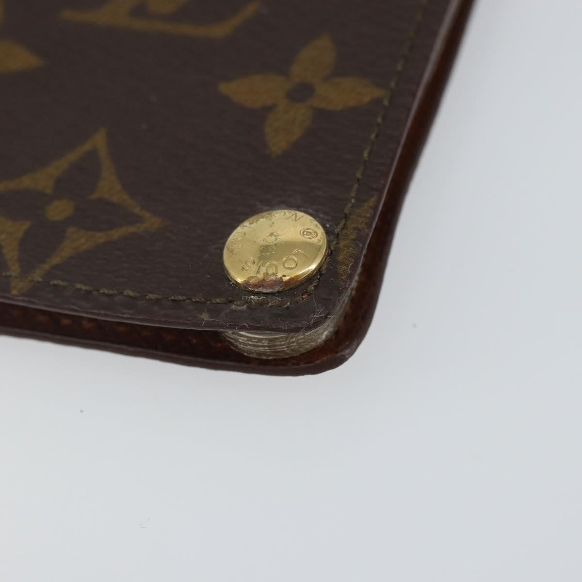 Louis Vuitton Porte Cartes Pression Card Case Monogram Canvas