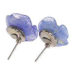 Chanel Vintage CC Camellia Clip-On Earrings Resin