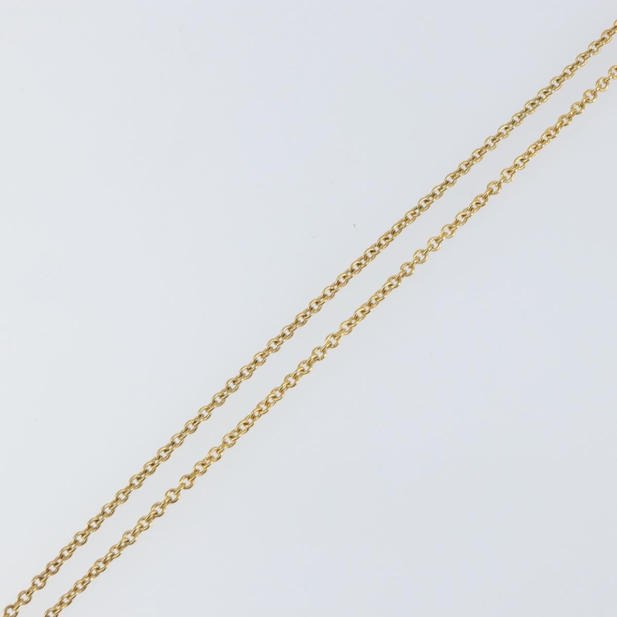 Christian Dior D logo Pendant Necklace Metal