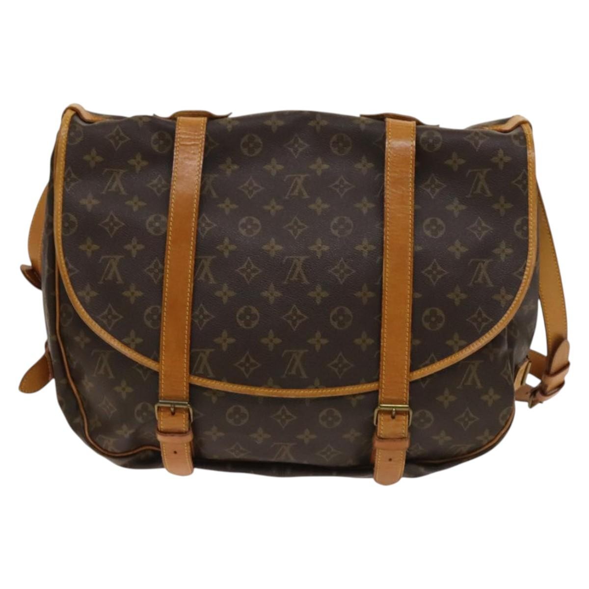 Louis Vuitton Saumur Handbag Monogram Canvas