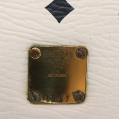 MCM Visetos Handbag Canvas and Leather