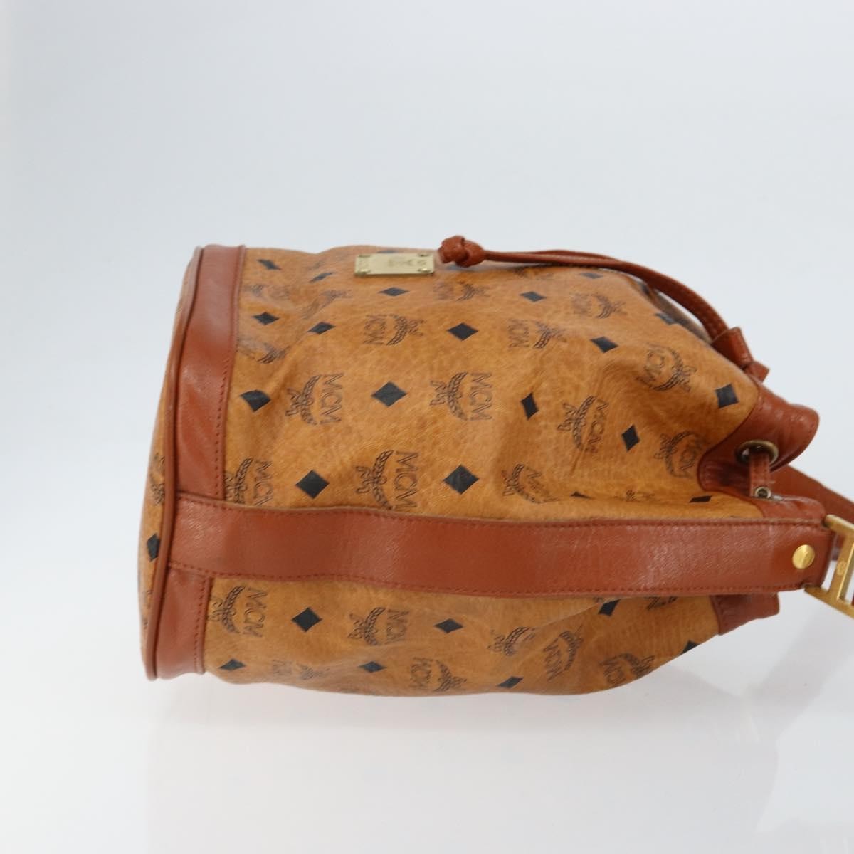 MCM Drawstring Shoulder Bag Leather