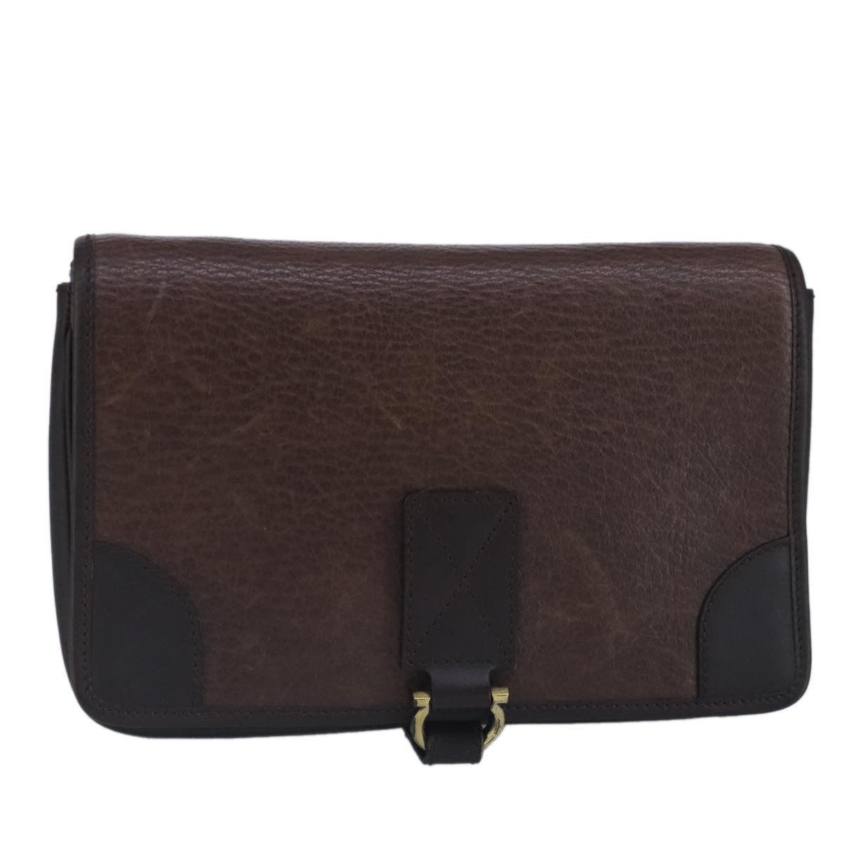 Salvatore Ferragamo Gancini Pouch Leather