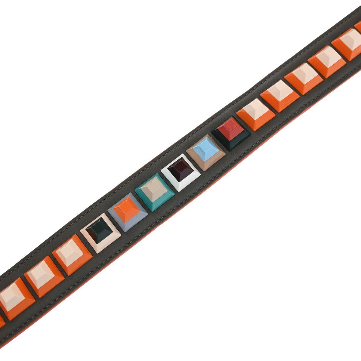 Fendi Mini Strap You Short Shoulder Strap Studded Leather