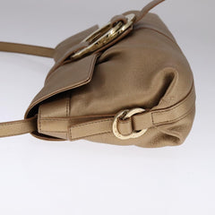 Bvlgari Chandra Flap Shoulder Bag Leather