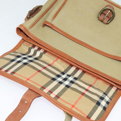 Burberry Front Pocket Messenger Bag Canvas
