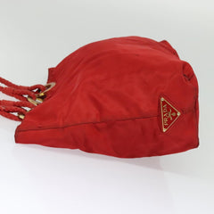 Prada Convertible Metal Handle Satchel Quilted Tessuto