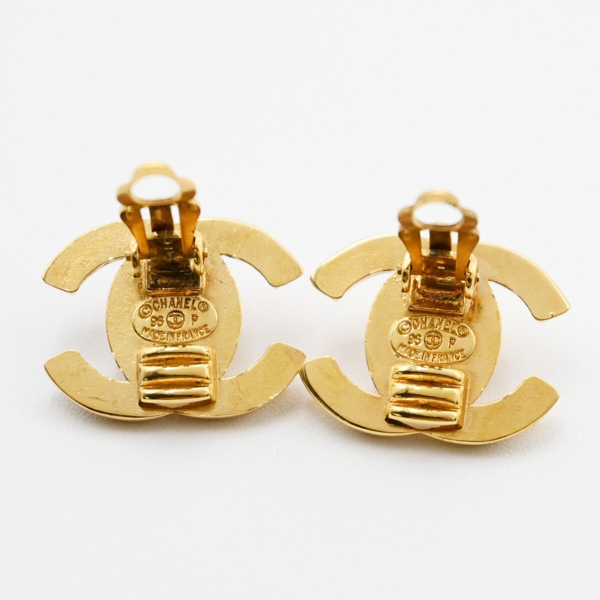 Chanel CC Turnlock Clip-On Earrings Metal