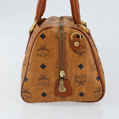 MCM Visetos Handbag Canvas and Leather