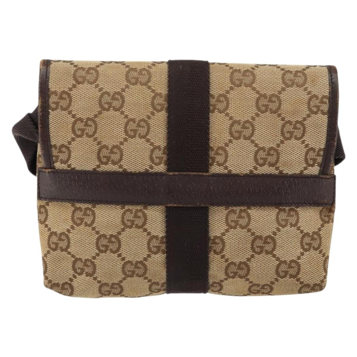 Gucci Buckle Belt Bag GG Canvas