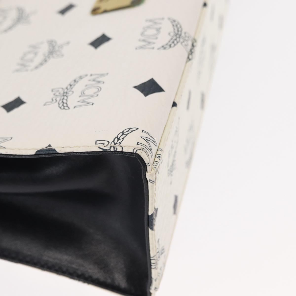 MCM Visetos Handbag Canvas and Leather