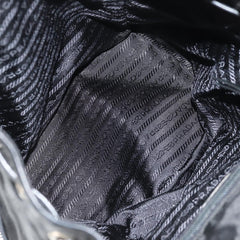 Prada Buckle Backpack Quilted Tessuto