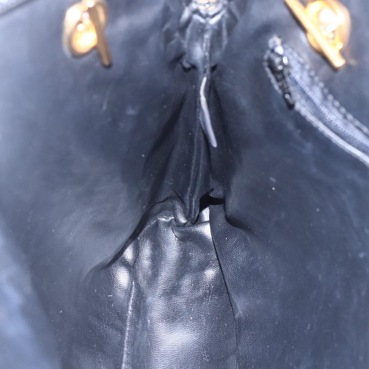 Bally Vintage Chain Shoulder Bag Quilted Leather