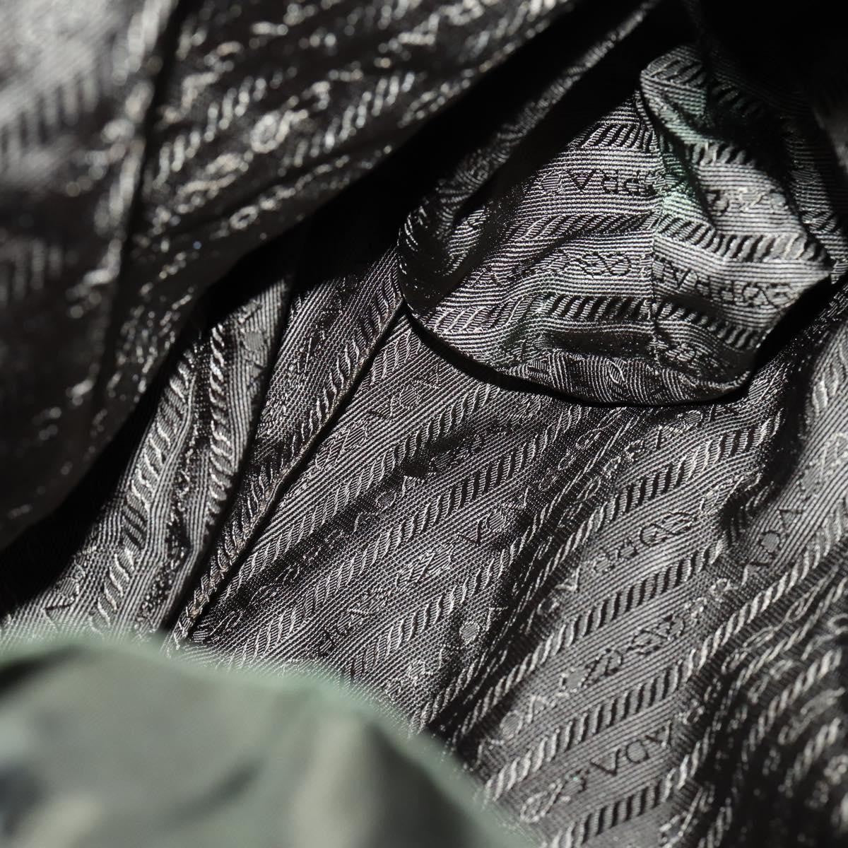 Prada Corsaire Backpack Embroidered Quilted Denim