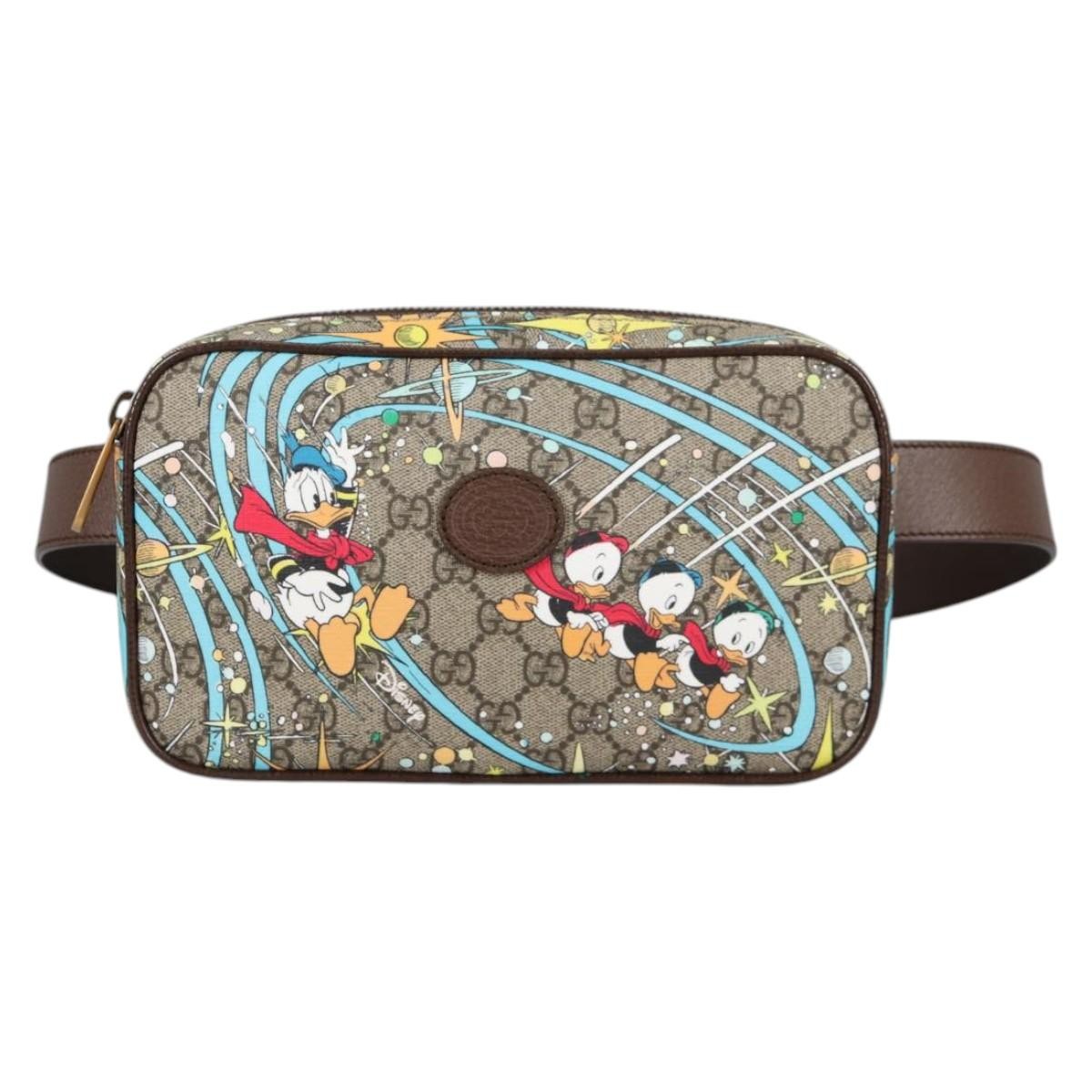 Gucci Disney Donald Duck Belt Bag Printed GG Coated Canvas