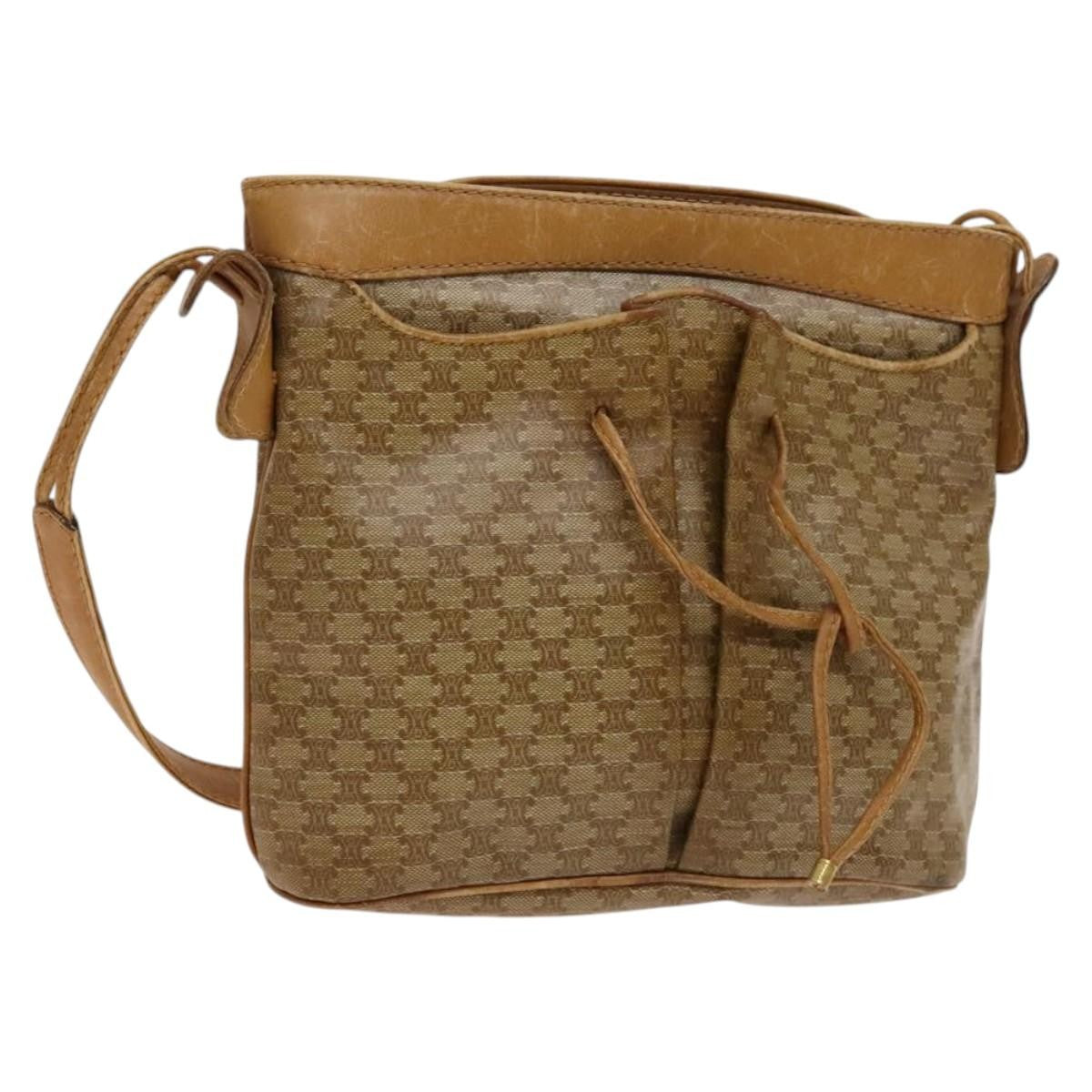 Celine Macadam Shoulder Bag Leather