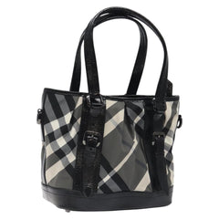 Burberry Lowry Convertible Tote Beat Check Nylon