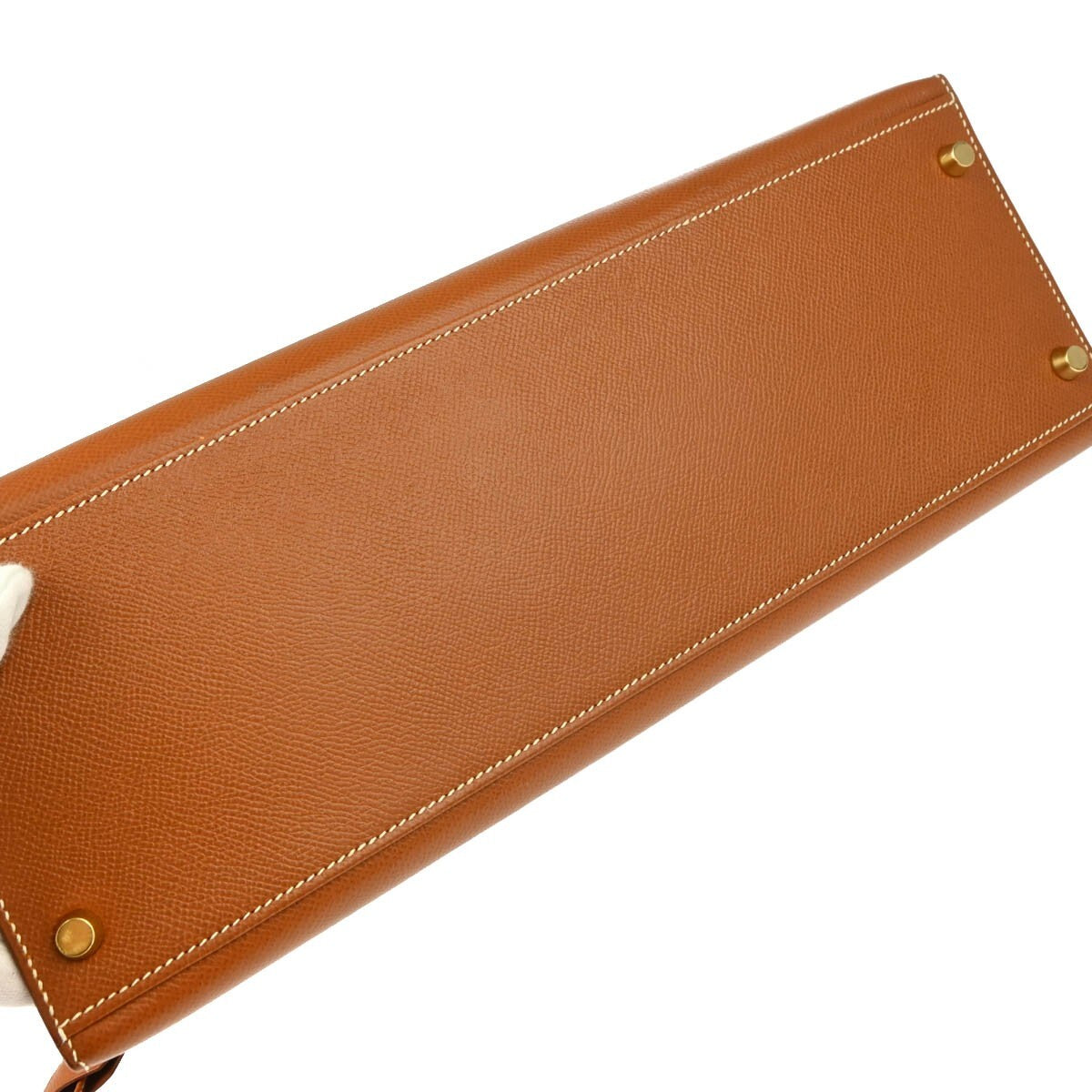 Hermes Kelly Handbag Brown Courchevel with Gold Hardware