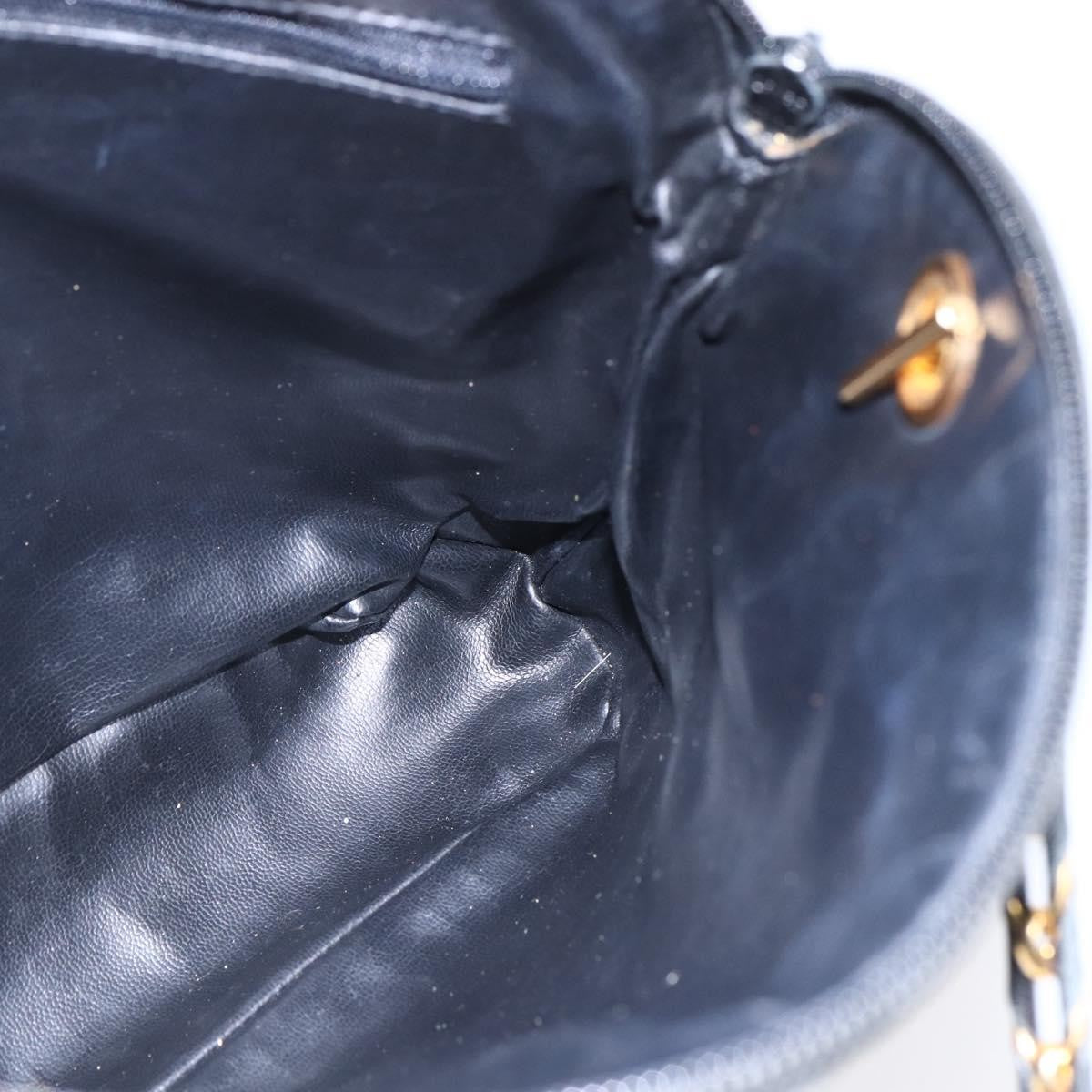 Bally Vintage Chain Shoulder Bag Quilted Leather