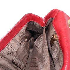 Salvatore Ferragamo Gancini Shoulder Bag Leather