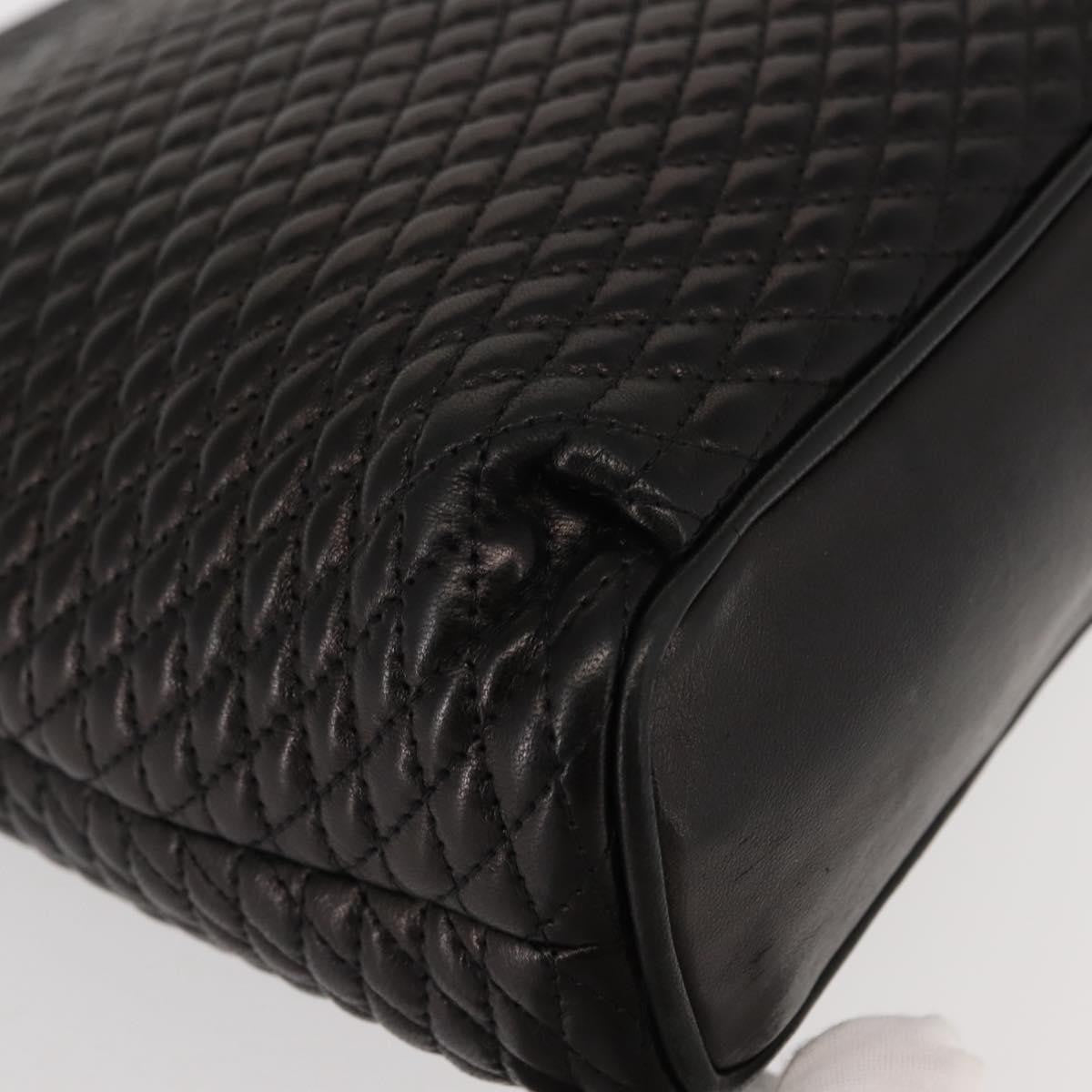 Bally Vintage Chain Shoulder Bag Quilted Leather