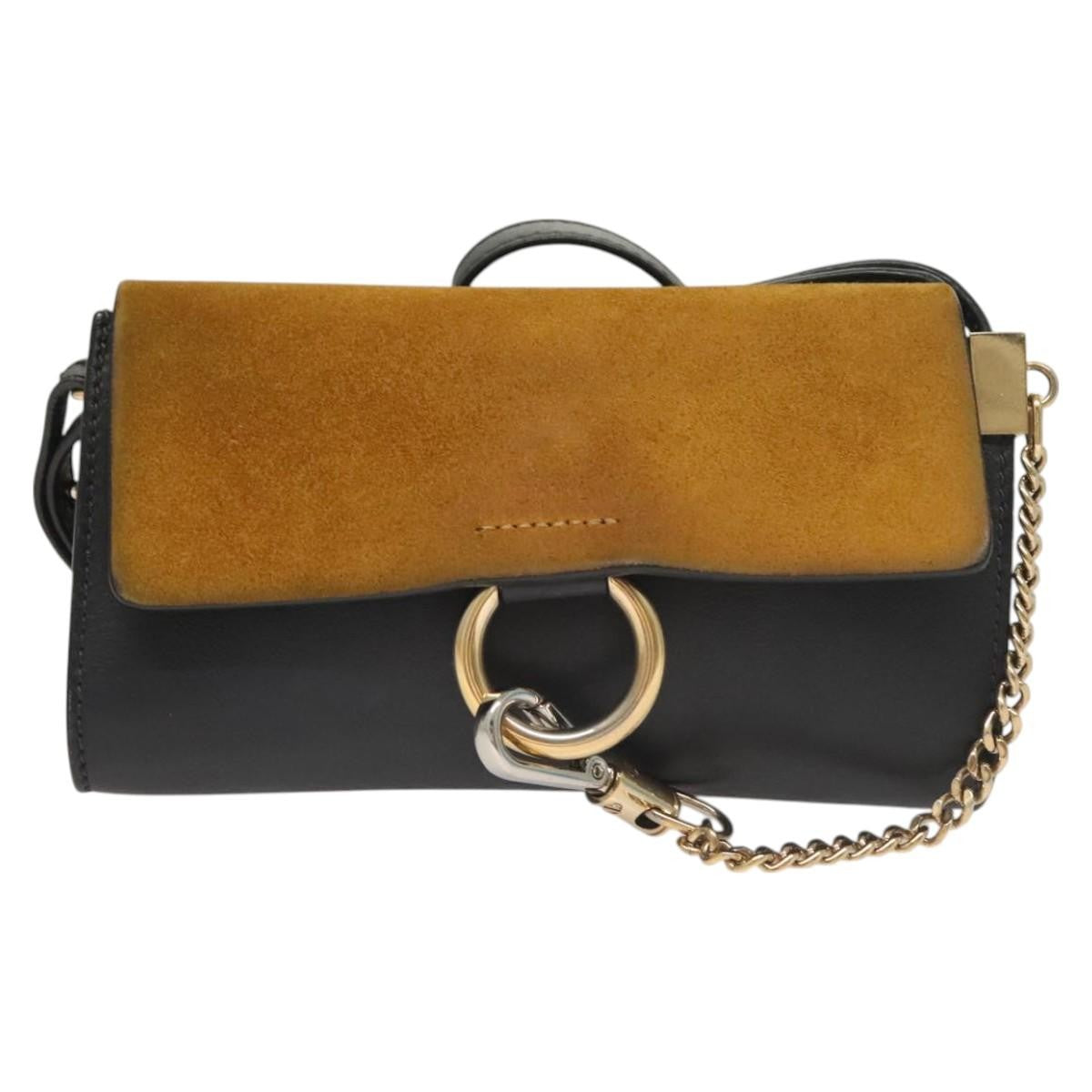 Chloe Faye Shoulder Bag Leather and Suede