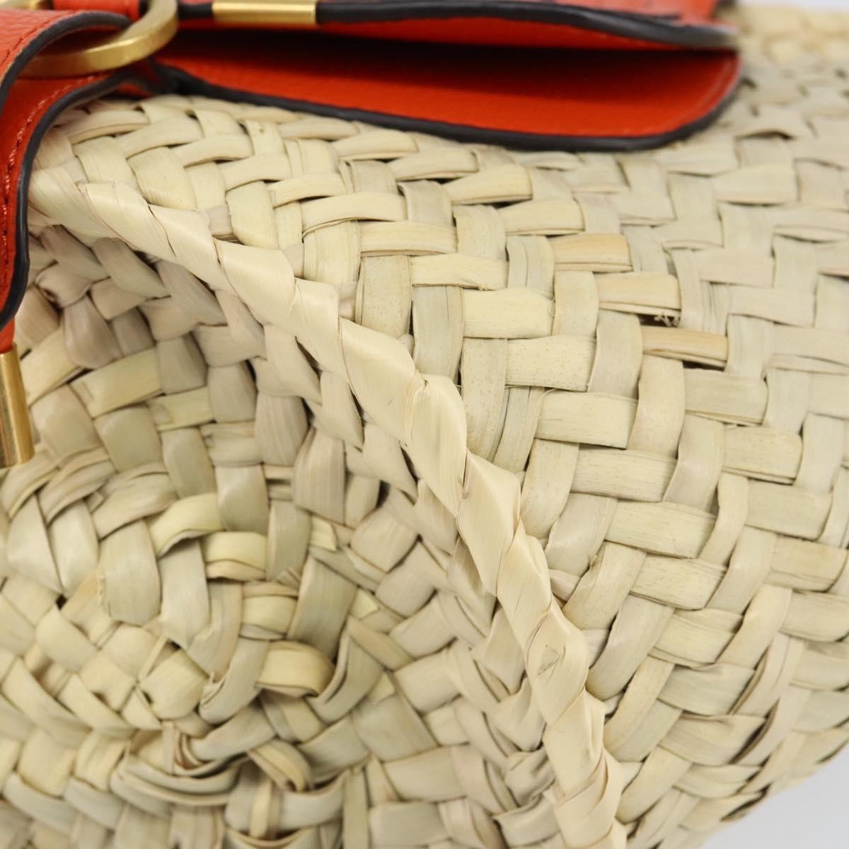 Chloe Marcie Basket Bag Raffia and Leather