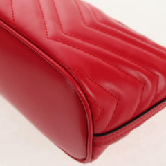 Gucci GG Marmont Pochette Shoulder Bag Matelasse Leather