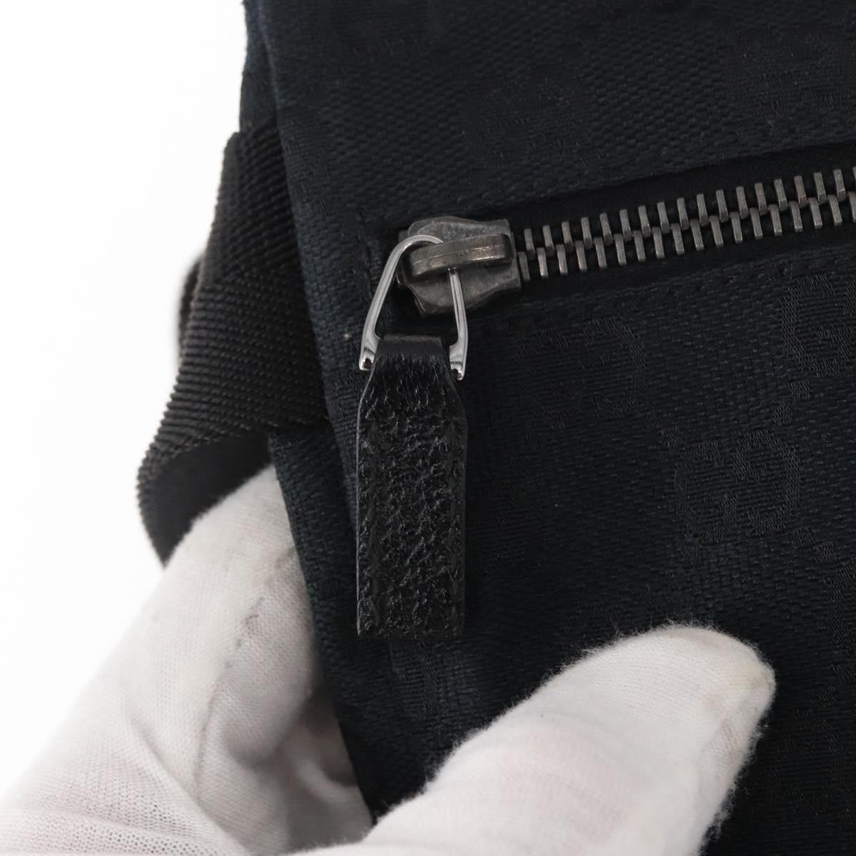 Gucci Vintage Double Belt Bag GG Canvas with Leather