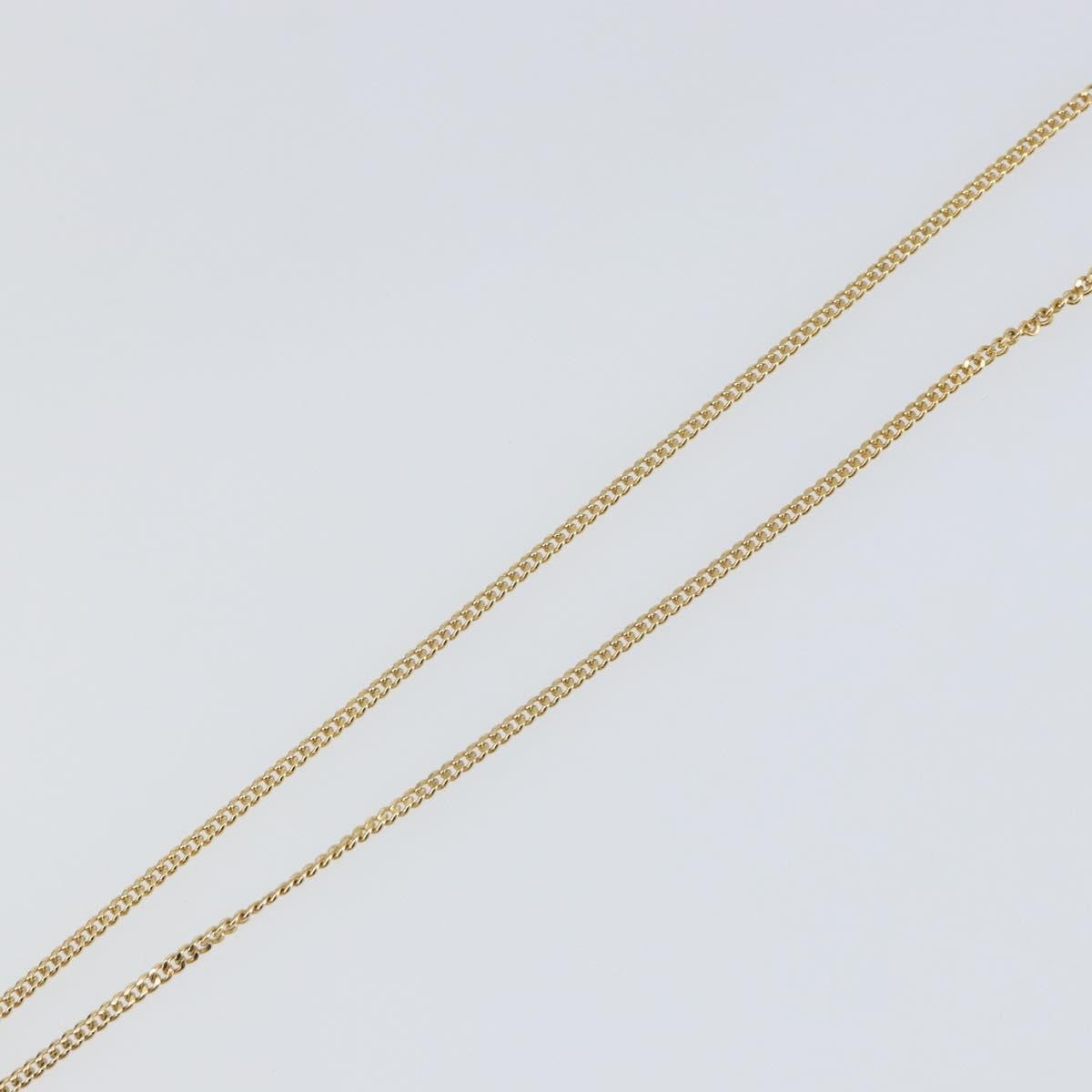 Christian Dior CD Pendant Necklace Metal and Crystals