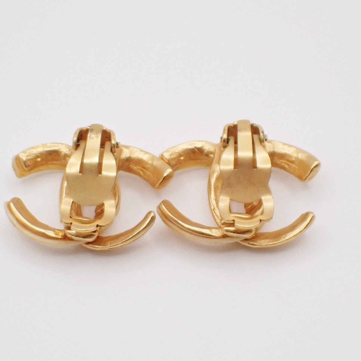 Chanel CC Clip-On Earrings Metal