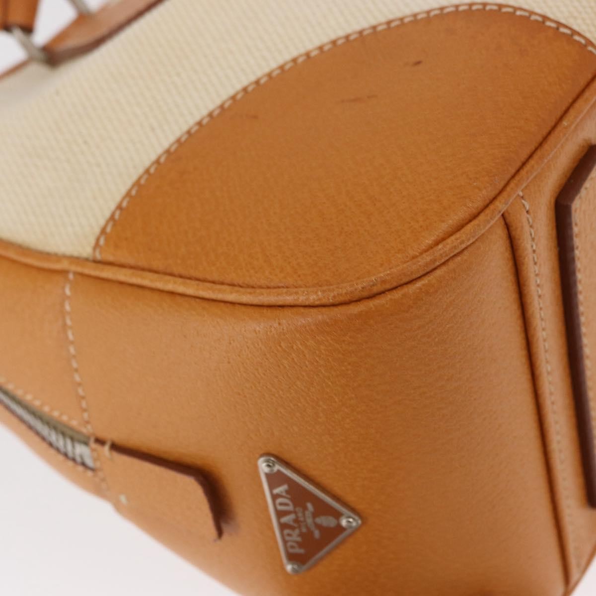 Prada Bowler Bag Canvas with Leather