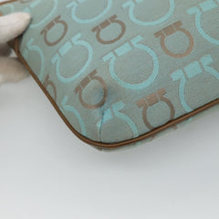 Salvatore Ferragamo Gancini Shoulder Bag Canvas