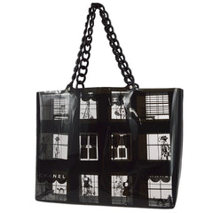 Chanel Coco Window Tote Printed Vinyl