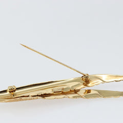 Christian Dior Vintage feather Metal