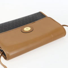 Christian Dior Vintage Honeycomb Shoulder Bag Canvas and Leather