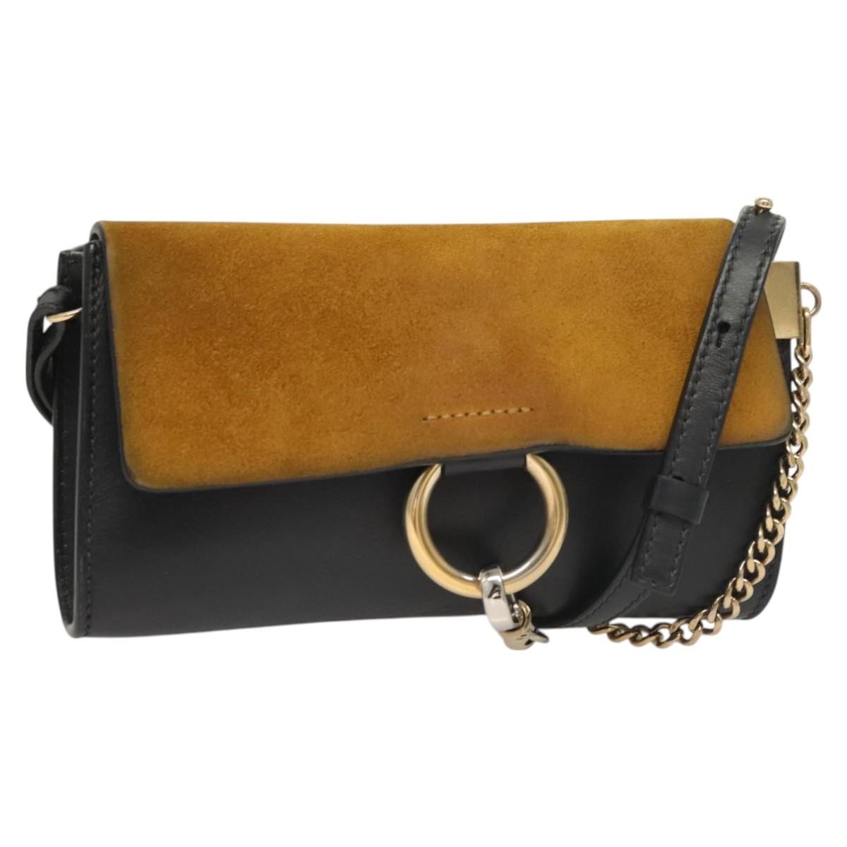 Chloe Faye Shoulder Bag Leather and Suede