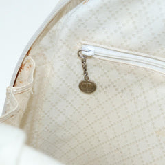 Gucci Vintage Bamboo Backpack Nylon and Patent Leather