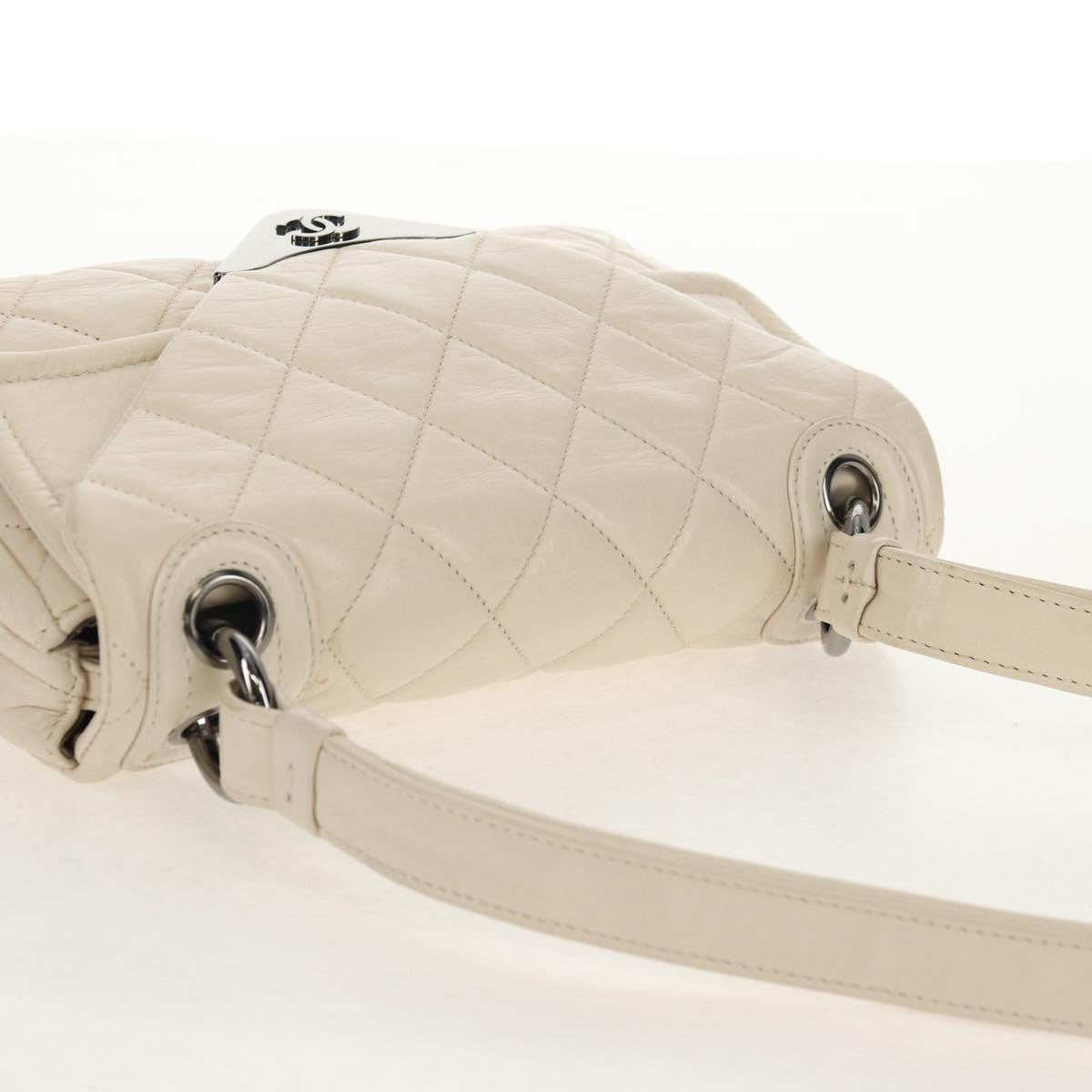 Chanel Padded Envelope Flap Bag Quilted Aged Calfskin