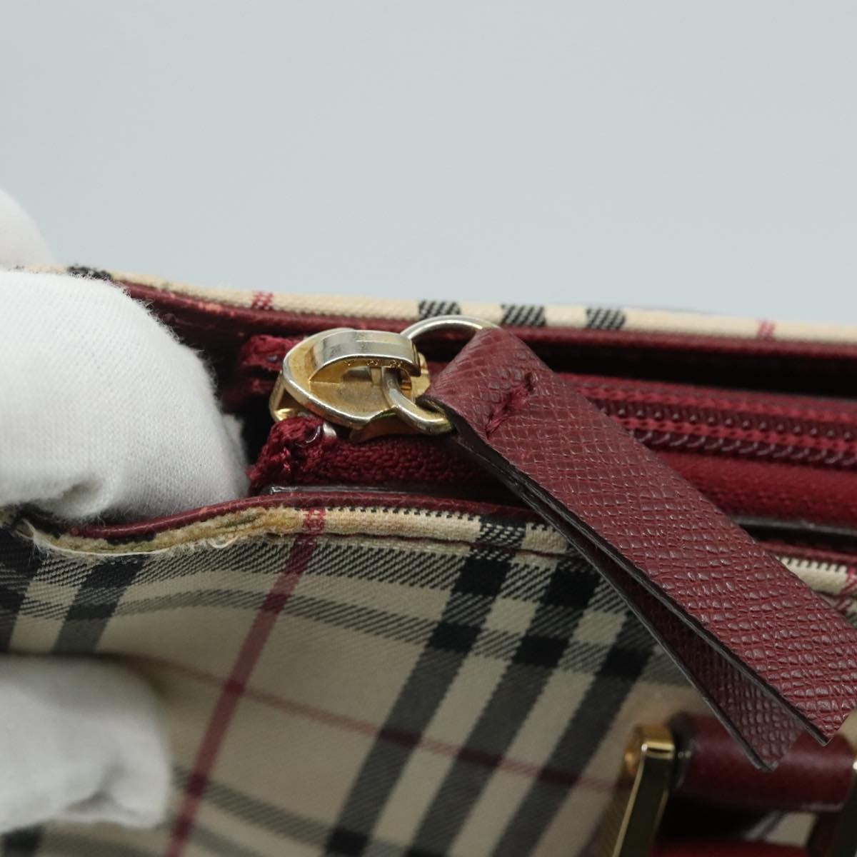 Burberry Nova Check Tote canvas check pattern