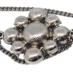 Chanel CC Cluster Drop Pendant Necklace Metal with Crystals