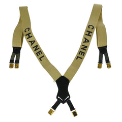 Chanel Logo Suspenders Canvas