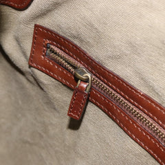 Gucci Vintage Bamboo Hobo Canvas