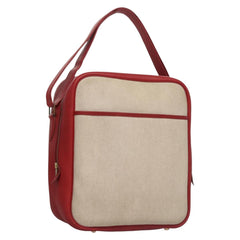 Hermes Victoria Messenger Bag Toile with Leather